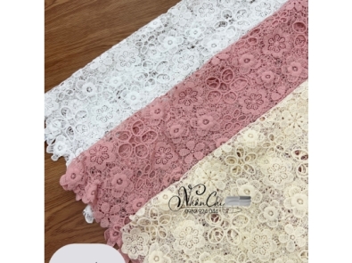 Vải Ren Cotton Nhiều Màu