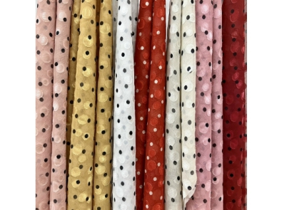 Vải Tơ Gấm Chấm BI