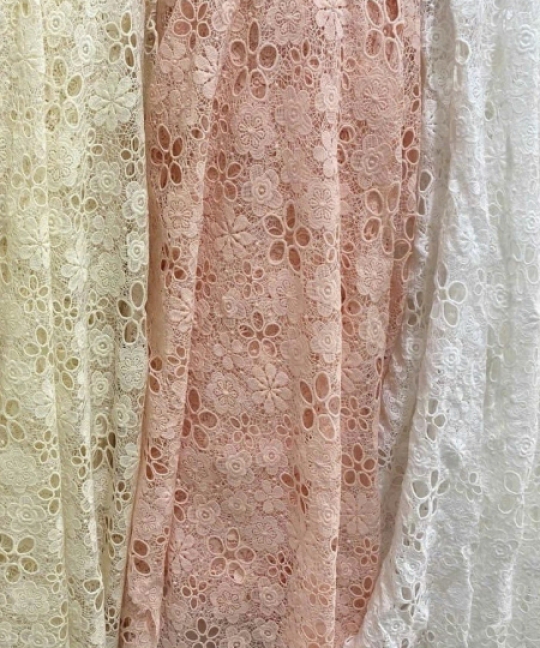 Vải Ren Cotton Nhiều Màu