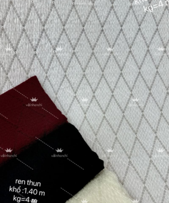Vải Ren Thun, Hang Mới Về, Giảm Giá Sâu