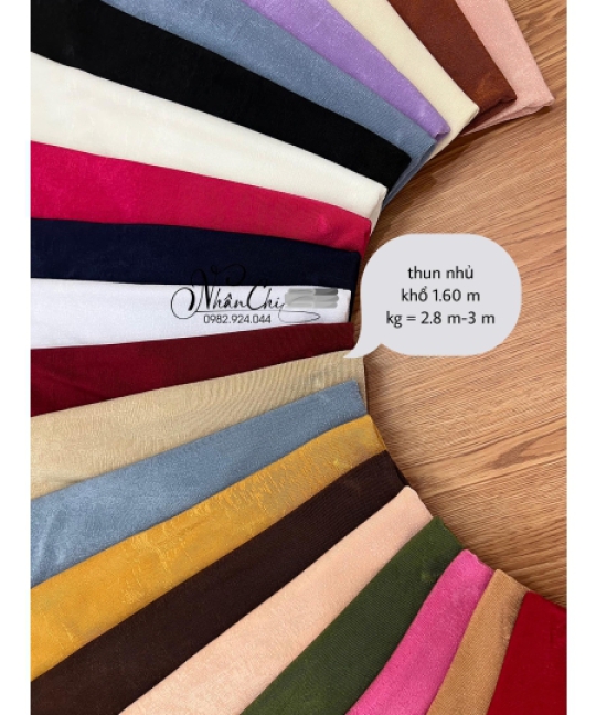 Vải Thun Body Nhiều Màu